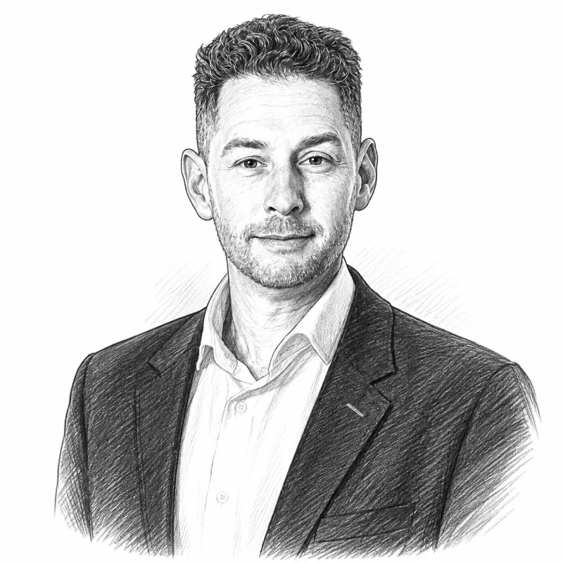 Dan Gildoni, founder of Gildoni Ltd and architect of the Havruta Methodology. Editorial black-and-white portrait.